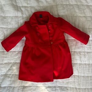 GAP Vibrant Red Kids Pea Coat